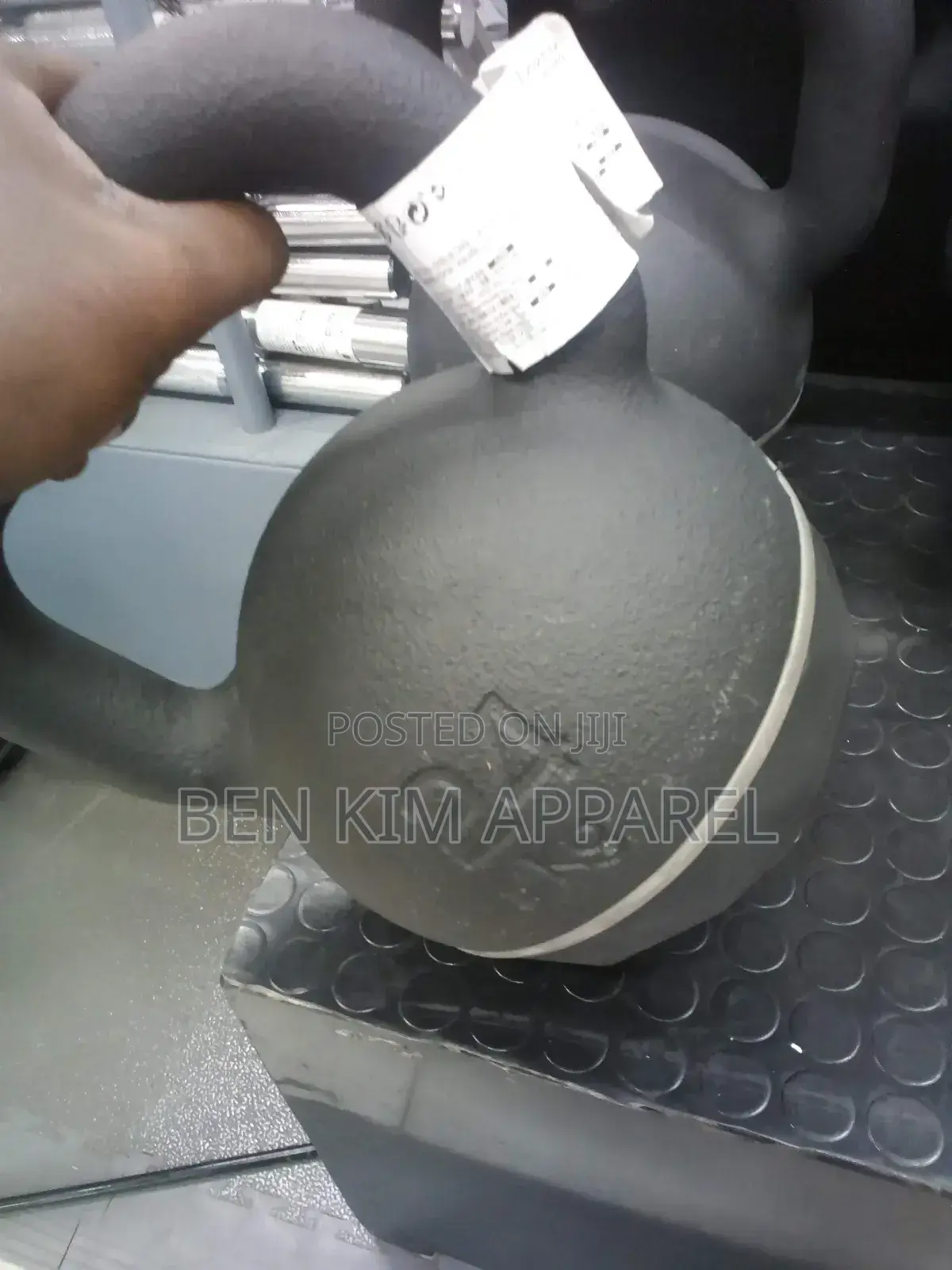 24kgs Cast Iron With Rubber Base Single Kettlebell