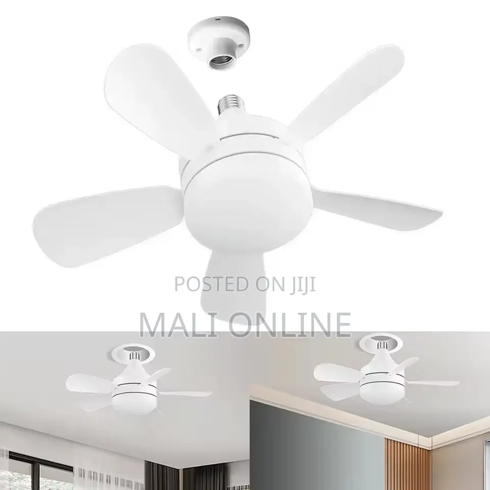 18 Inch Led Ceiling Fan Light E27 Socket Fan With Remote 3 Speed Motor