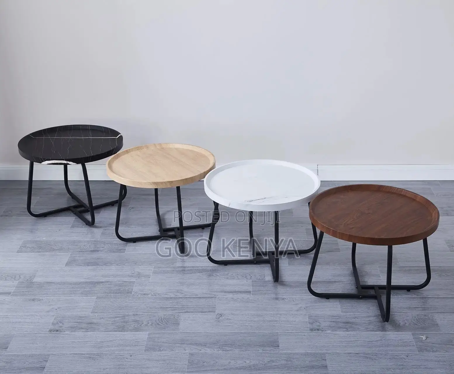 Home Table Set; Designer Mdf Coffee Tables With Metal Base