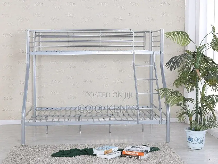Home Bed; Modern Metal Frame Kids’ Bunk Bed