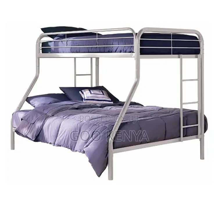 Home Bed; Modern Metal Frame Kids’ Bunk Bed