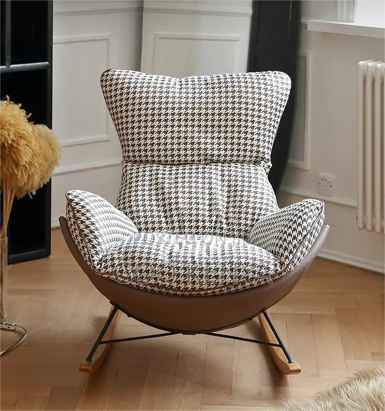 Home Chair; Relaxing Reclining Rocker With Thick Cushion