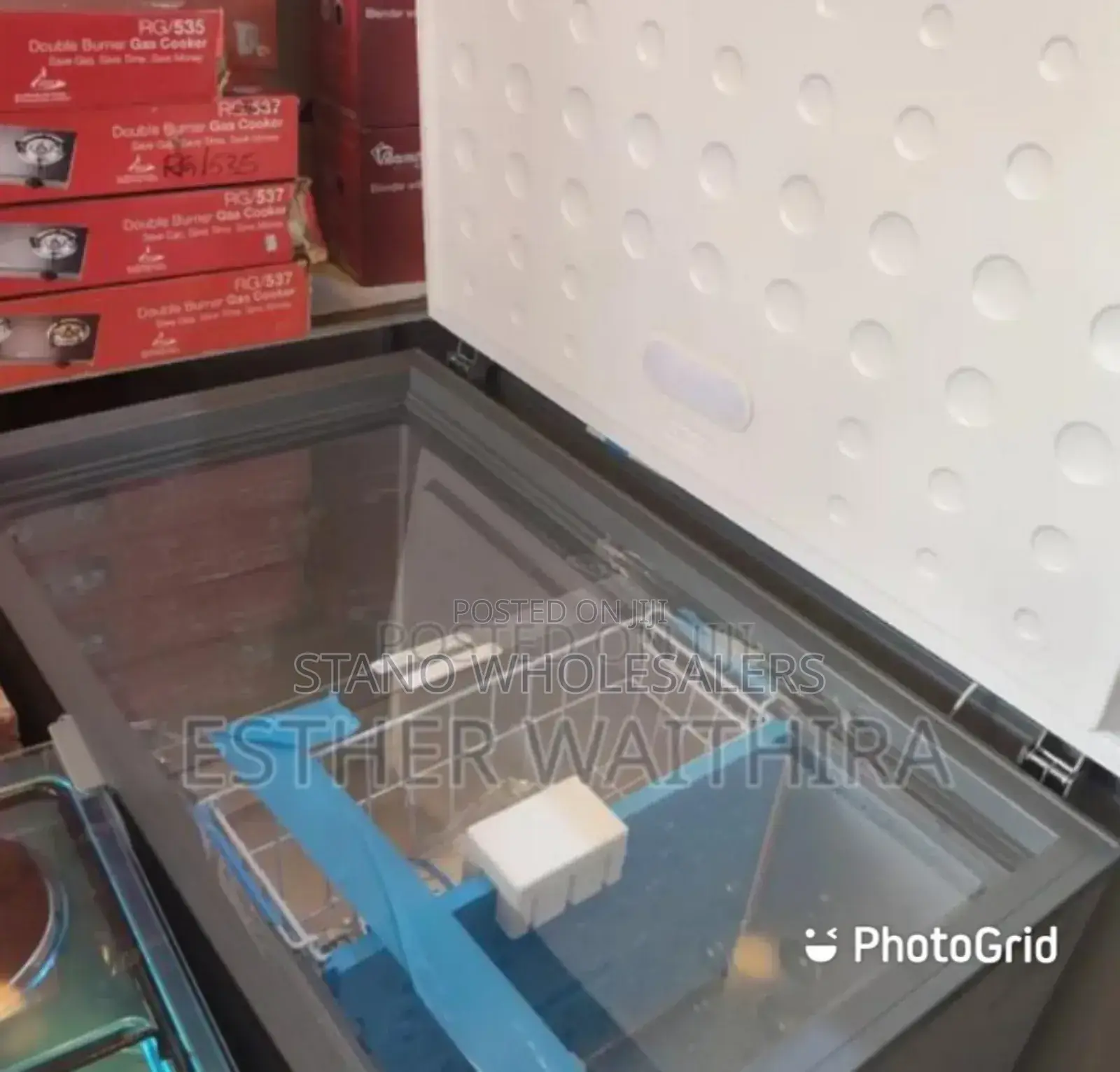 With Top Glass. New Roch 316litres Freezer