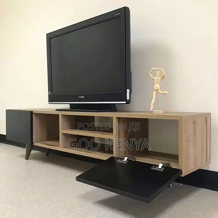 Home Tv Cabinet; Compact Tv Cabinet With Storage Compartments