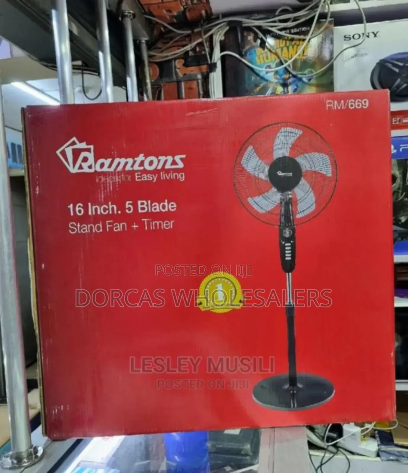 Model Rm669. Ramtons 16inch Stand Fan