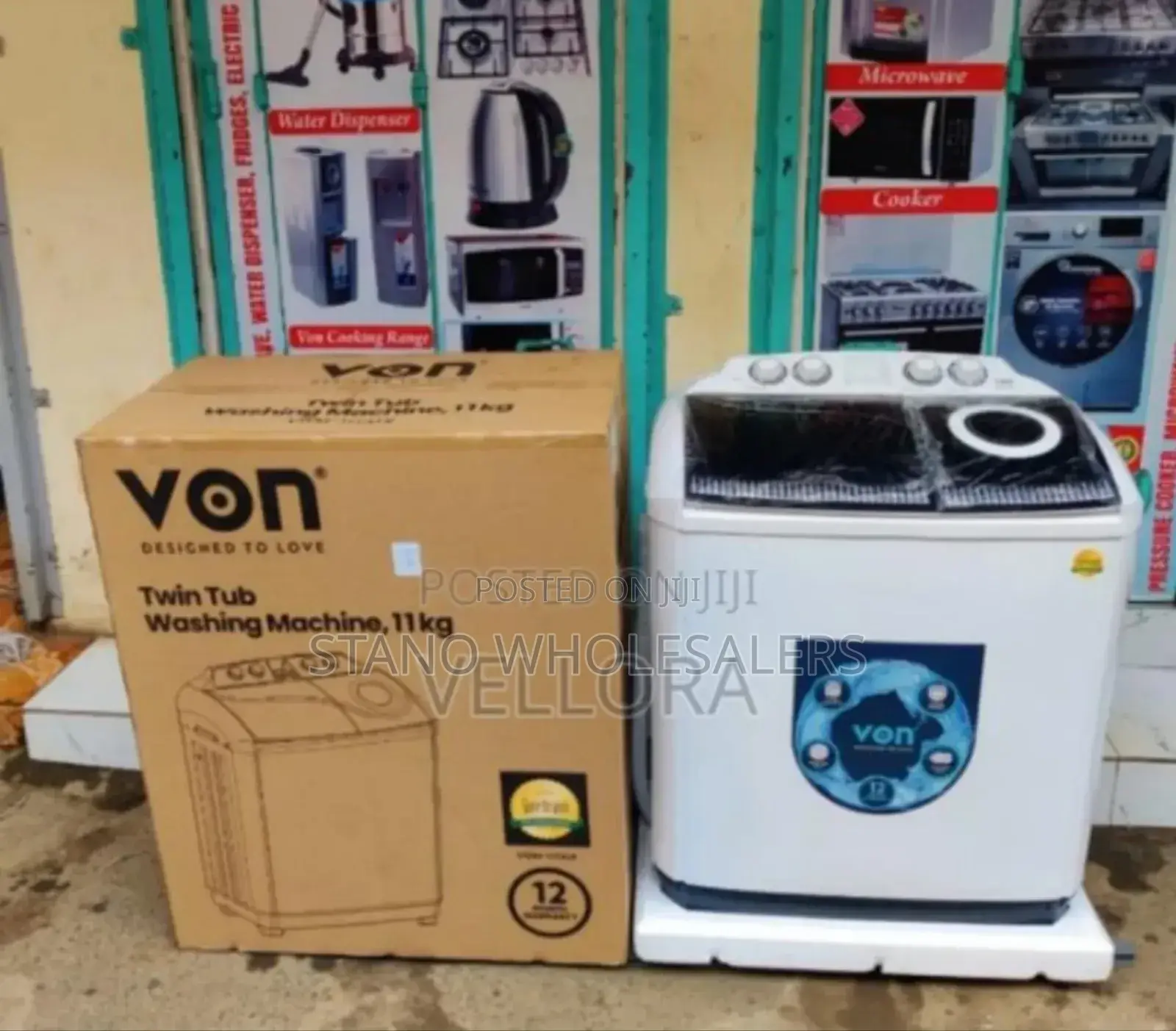 Double Tab. Von 11kgs Washing Machine. Von