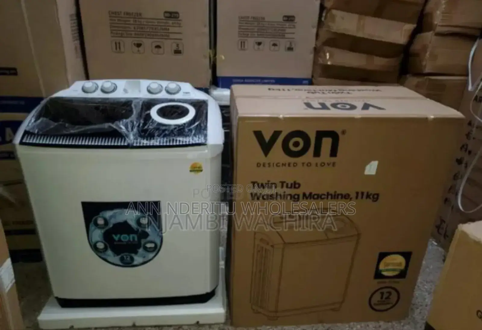 Top Loader. New Von 11kgs Washing Machine