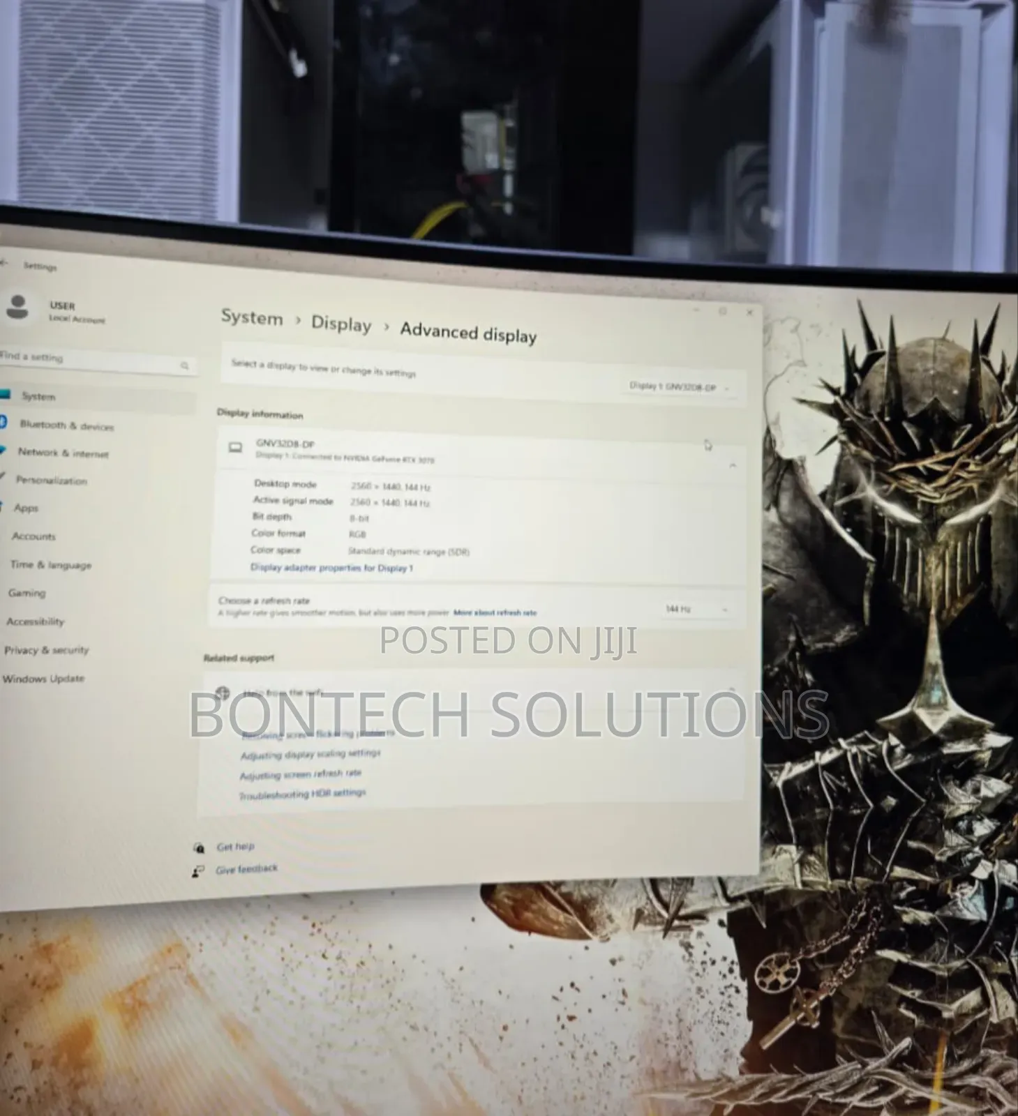 Viotek Gaming Monitor 
32 Inch Curved Display
 Resolution
144hz