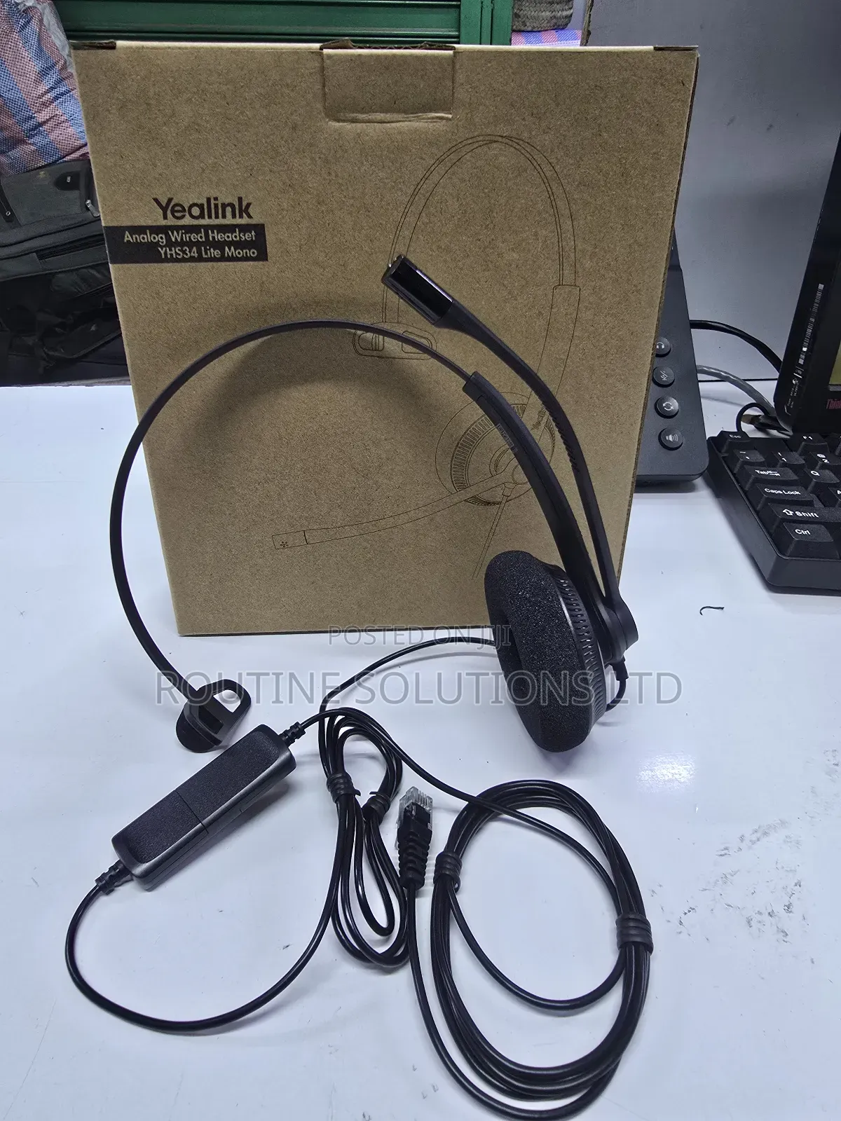 Yealink Wired Rj9 Headset Yhs34 Lite Mono