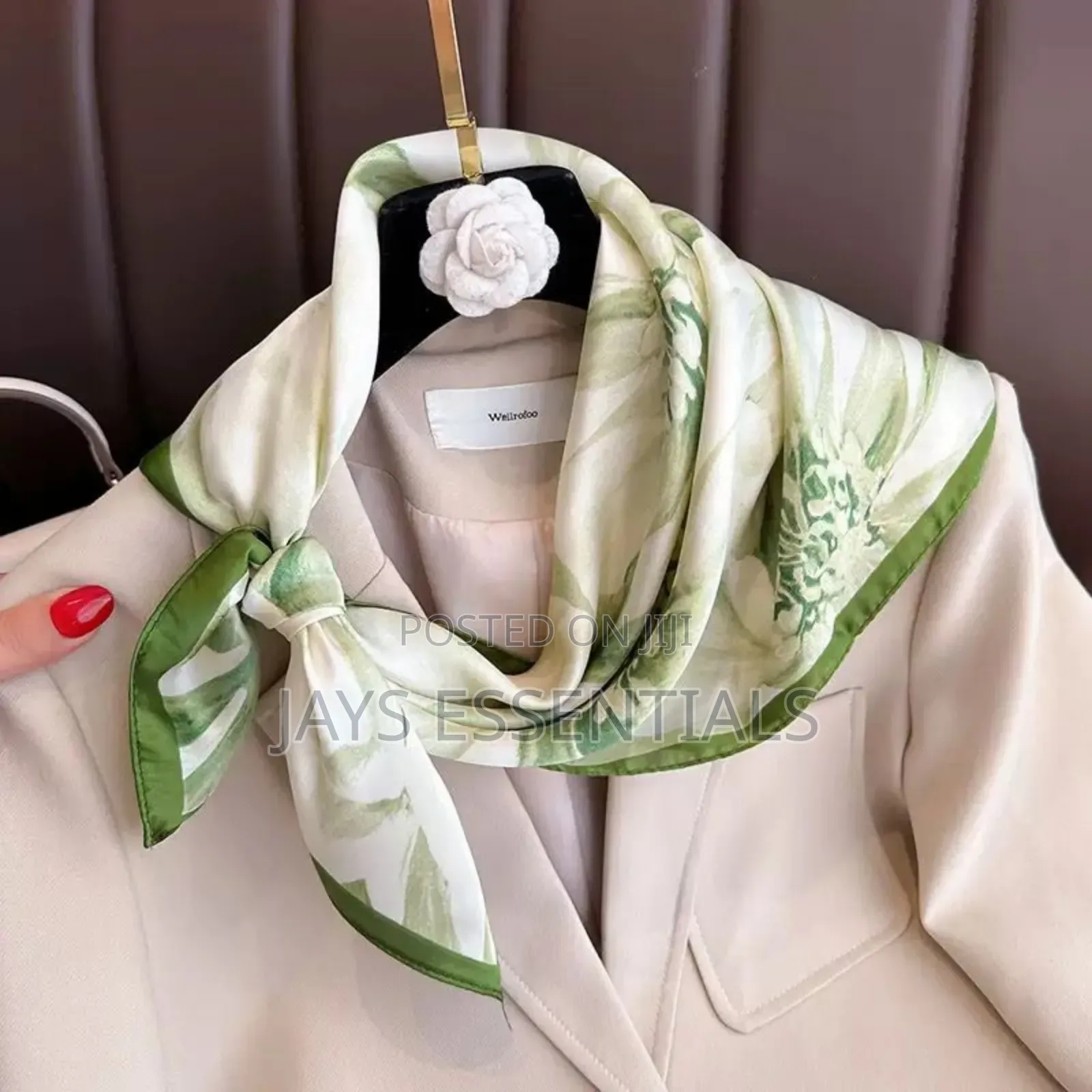 Elegant Head and Neck Silk Scarfs