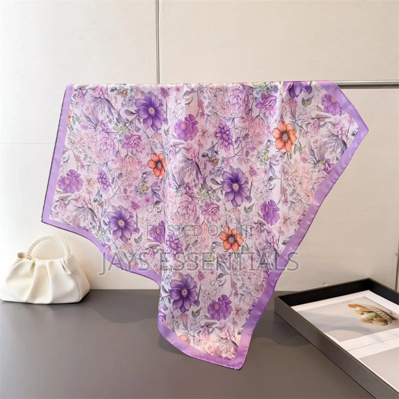 Elegant Head and Neck Silk Scarfs
