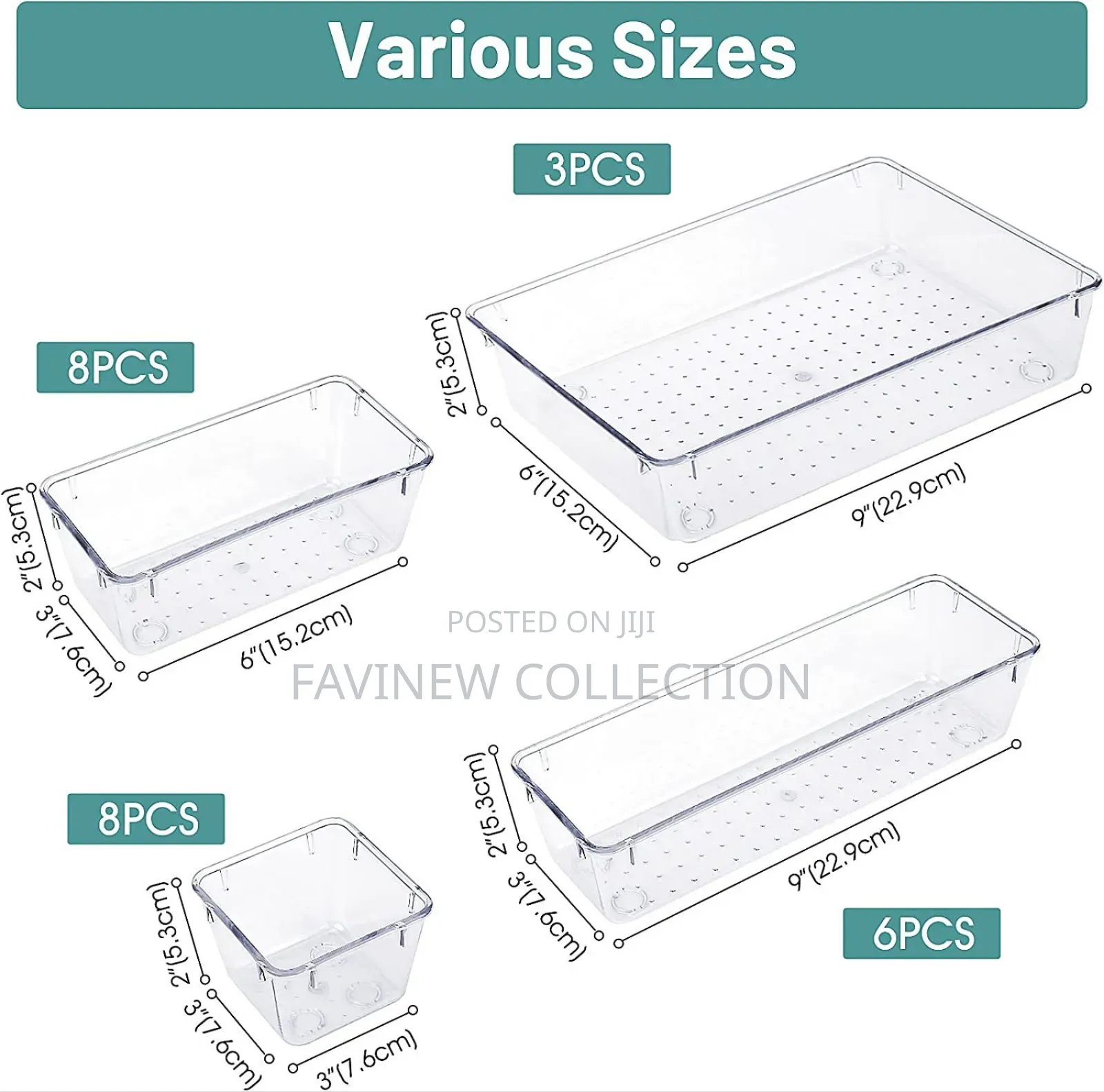 25pcs Set Drawer Organizers