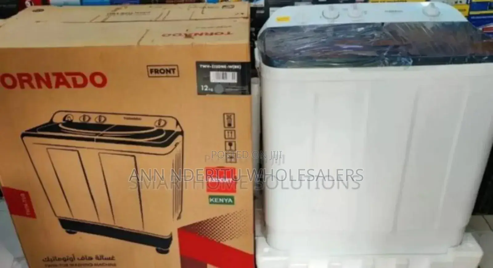 Payment on Delivery. New 12kgs Tornado Washing Machine