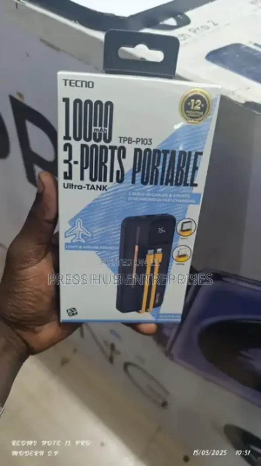 Tecno Powerbank TPB-P103