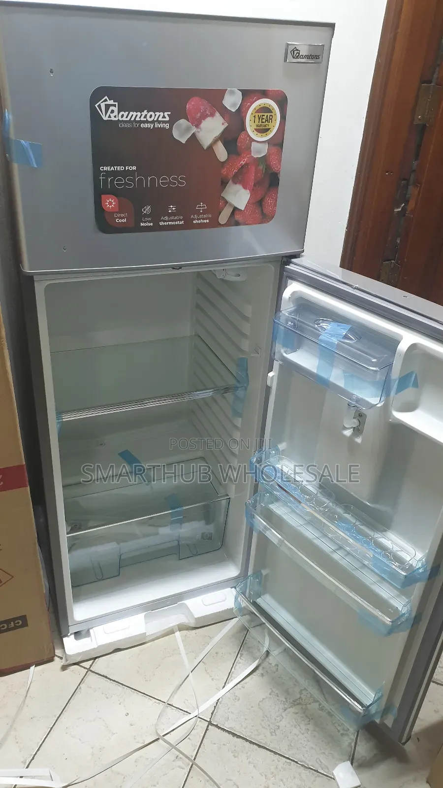 Ramtons Rf130 213l Double Door Fridges With Water Dispenser