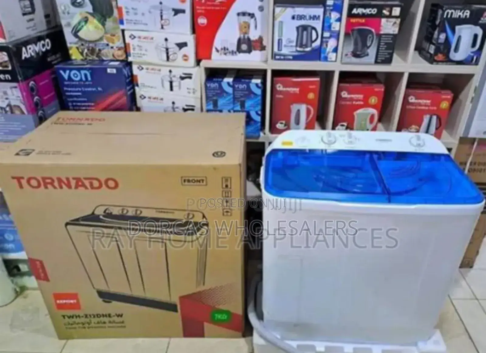 Colour White -Tornado 7.5kgs Washing Machin3