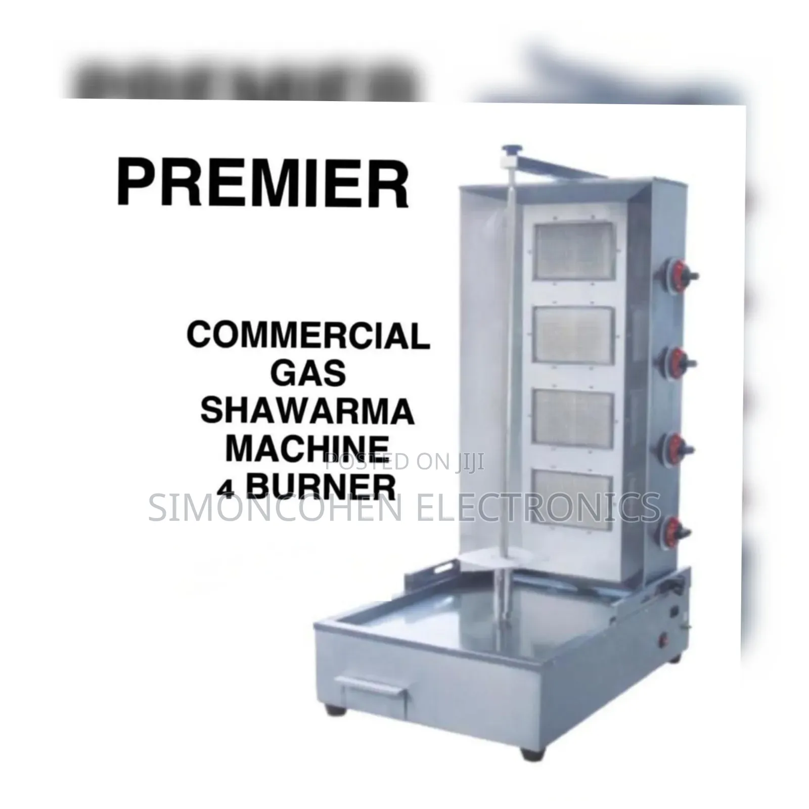 Premier 4 Burner Commercial Gas Shawarma Machine