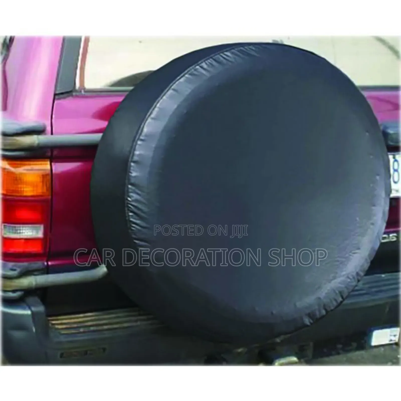 15" 16" Black Water,Dust, Sunproof Plain Black Spare Wheel Cover