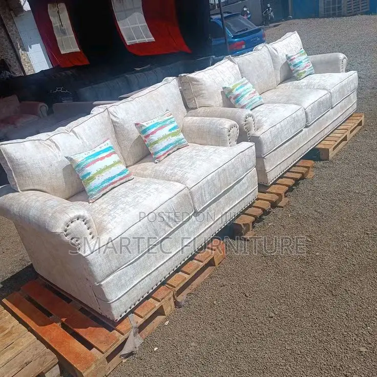 Hand Crafted 5 Seater Buffalo Sofa 3,2
