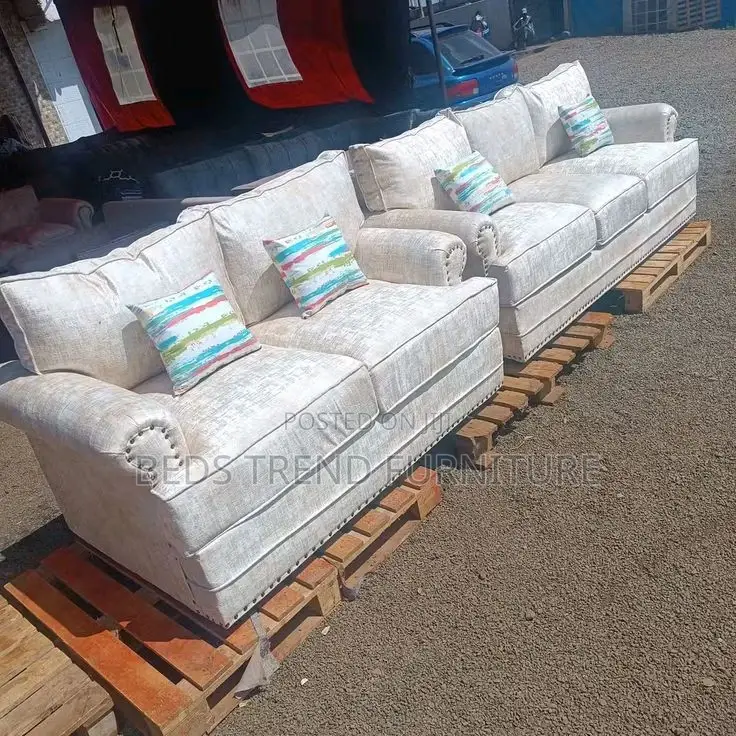 Hand Crafted 5 Seater Buffalo Sofa 3,2