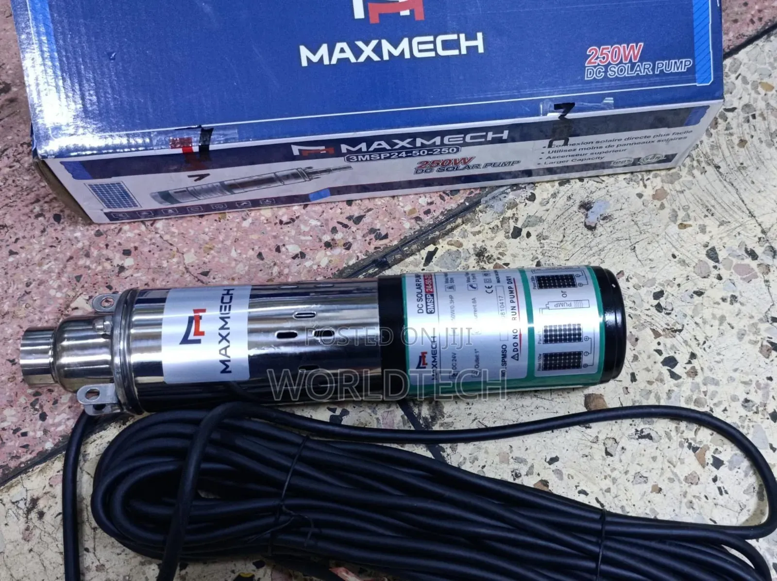 50 Metres Maxmech Solar Pump / 50m or 165fts Lift Solar Pump