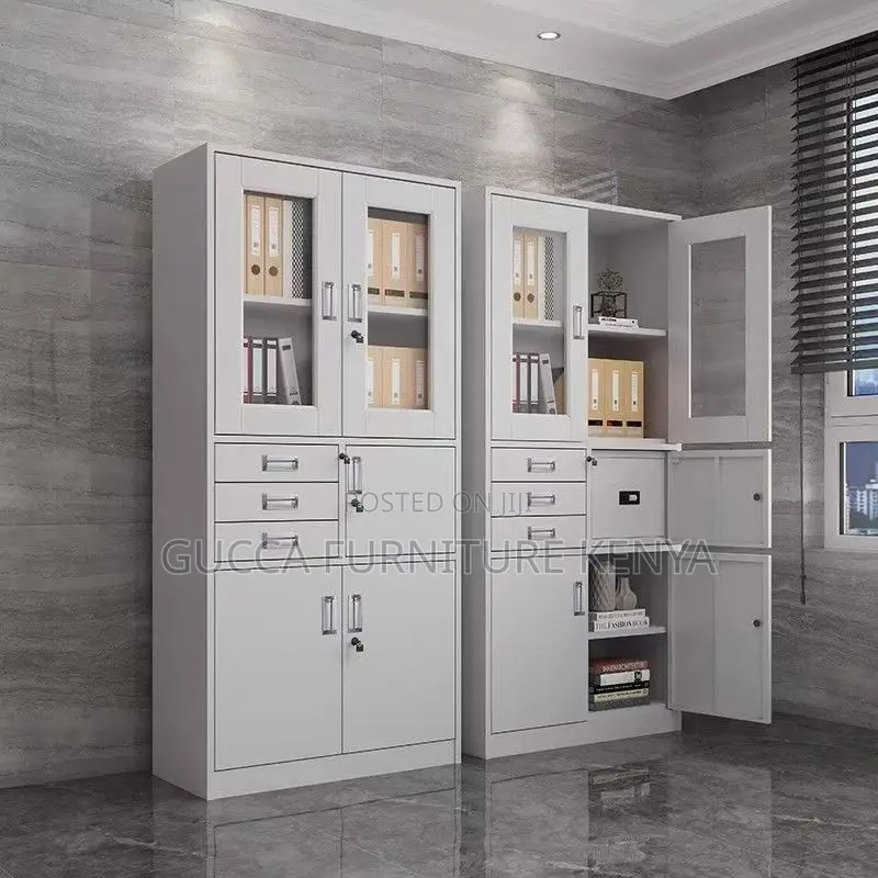 2-door Steel Office Filling Cabinet With Safe
