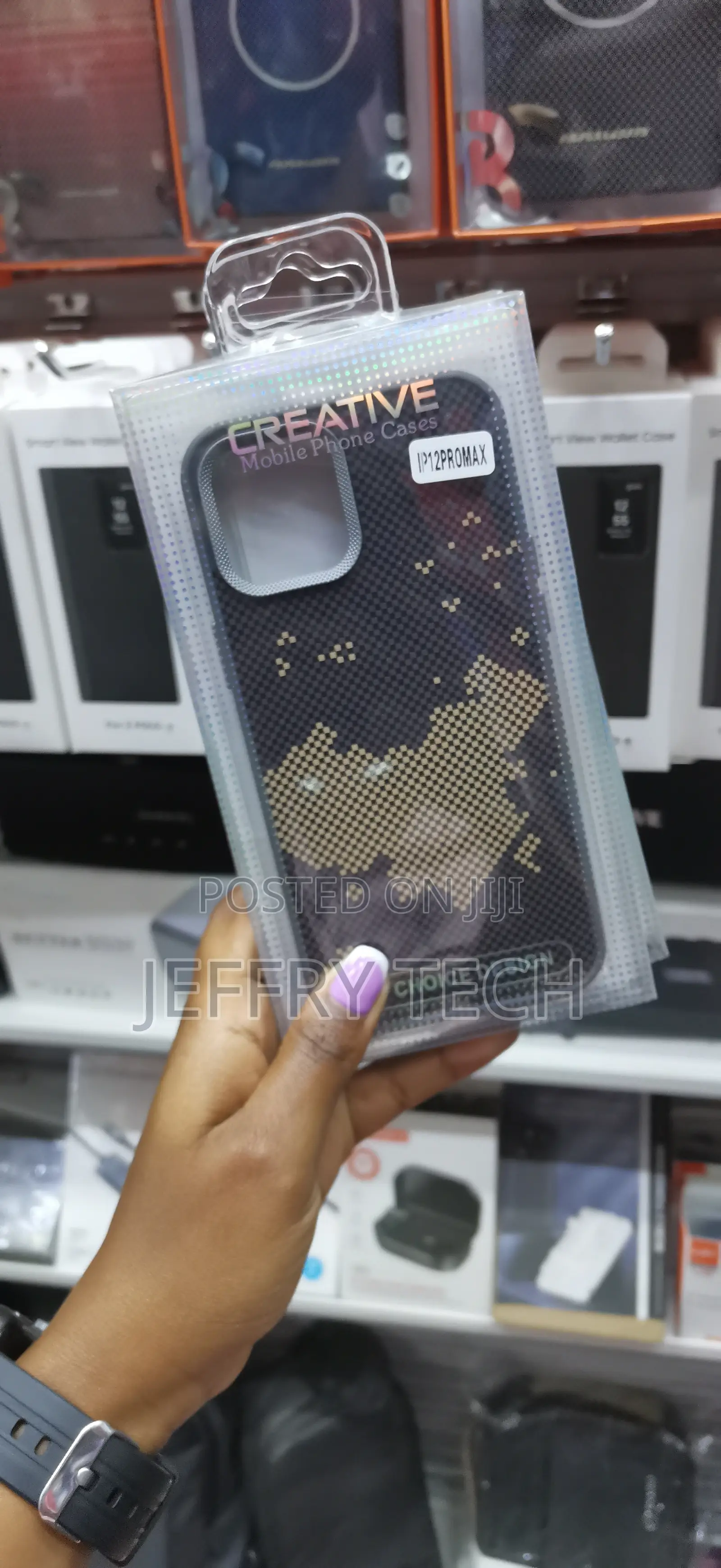 Dumeir Apple iPhone 12 Pro Max Carbon Fiber Case Slim Fit