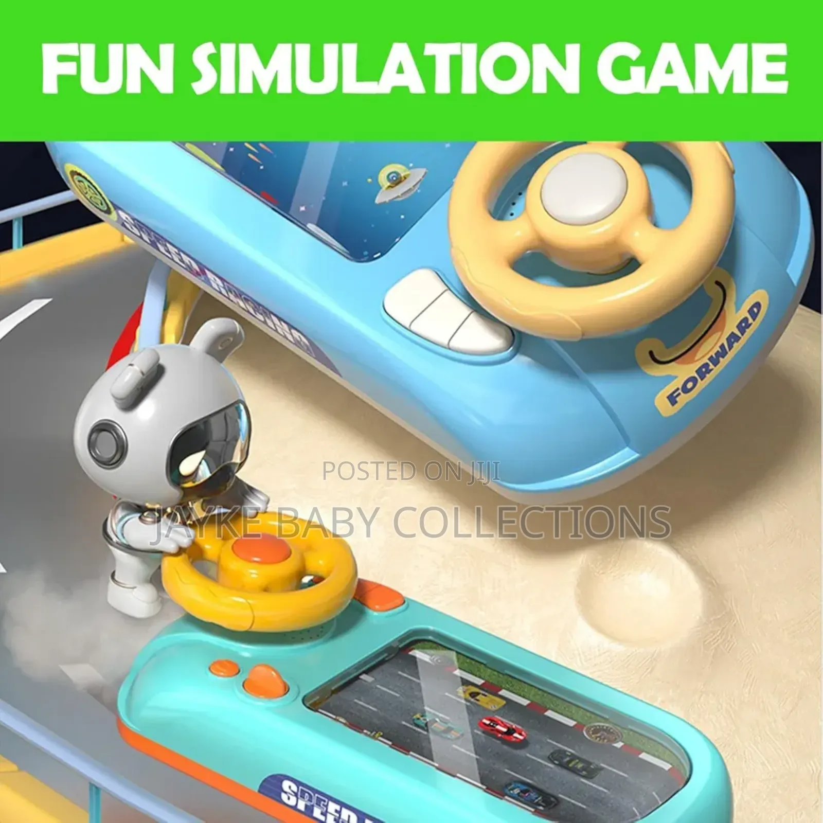 3+ Kids? Interactive Car Racing Steering Toy