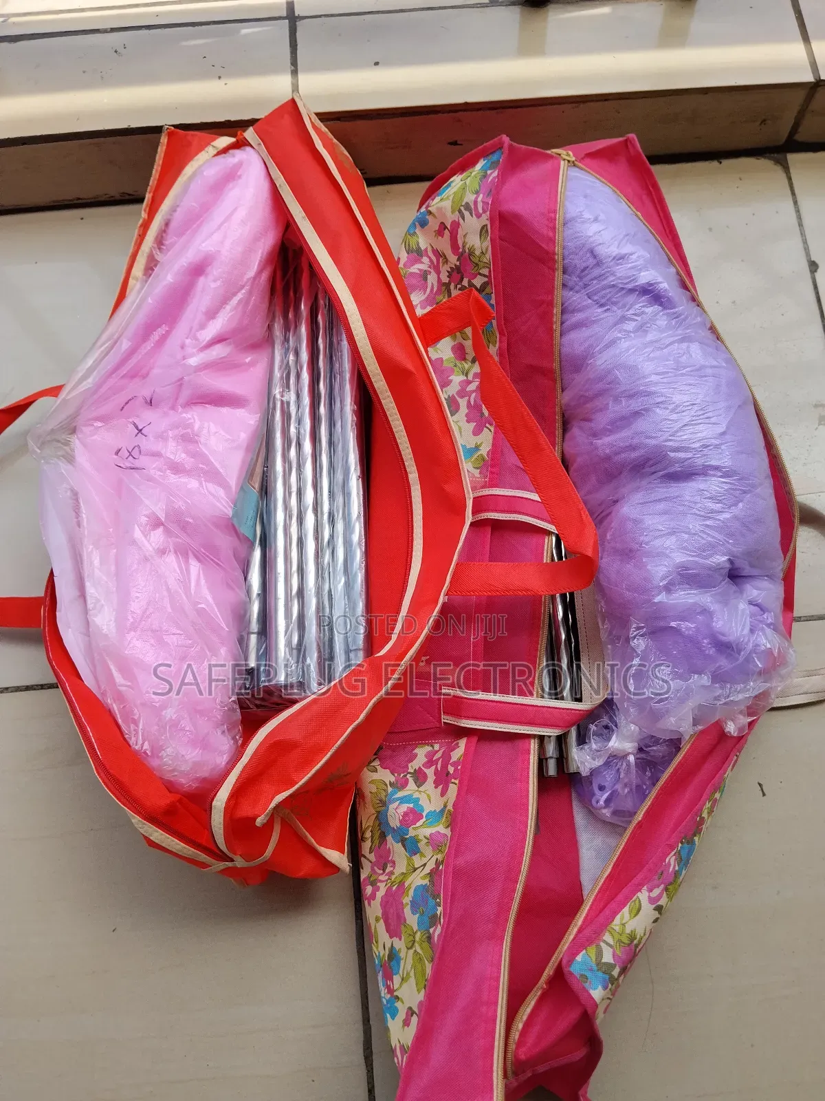 5/6 Mosquito Net | 4-Stand | Pink/Purple/Cream/White