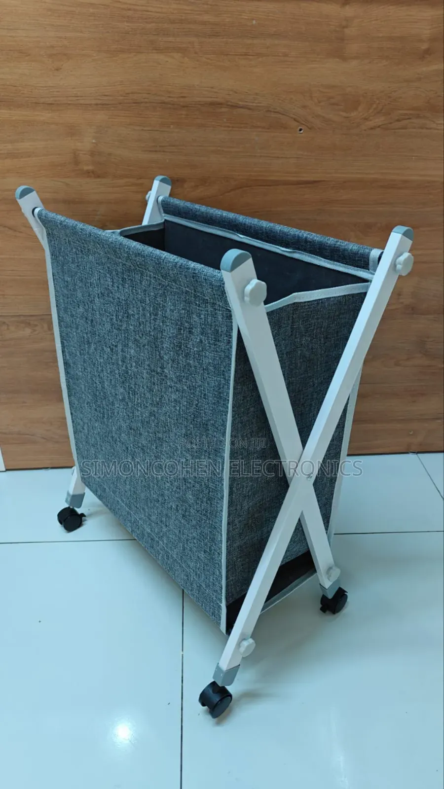 Laundry Basket With Stand & Wheels