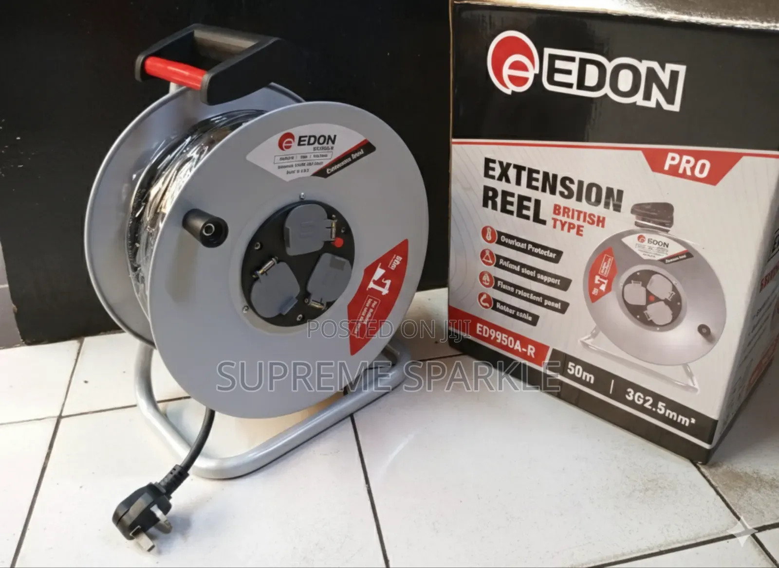 Edon Extension Cable 50m 2.5mm. Edon Pro Extension Reel Ed9950a-R.