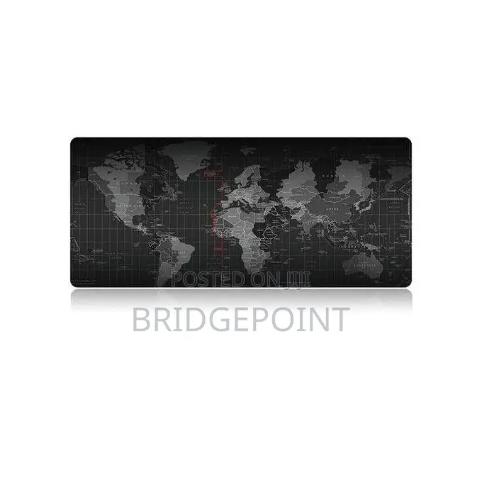 World Map Pattern Anti Slip Game Mouse Keyboard Mat, Size: 900mm X 400