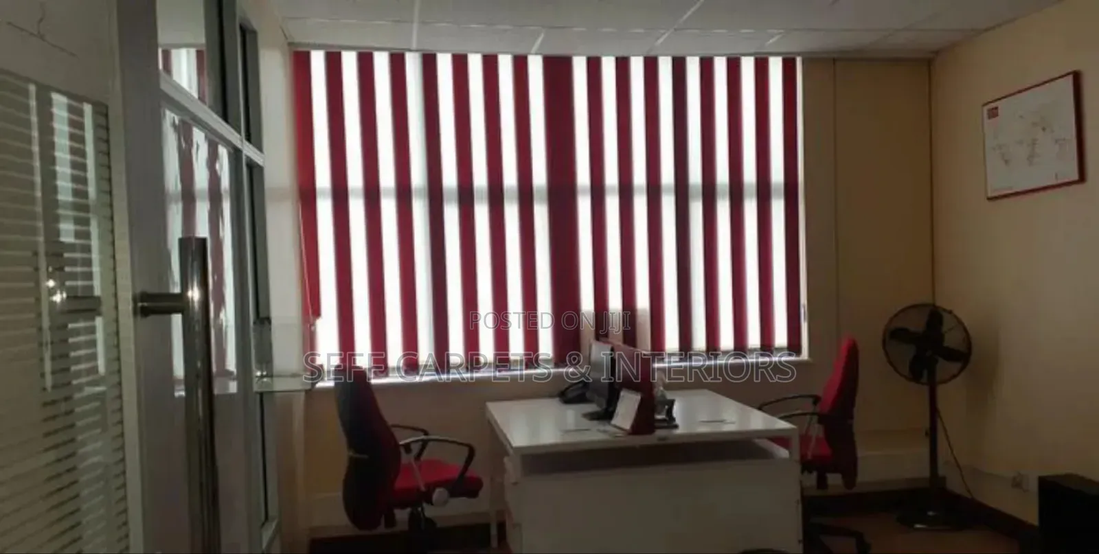 Grey,Blue,Red Office Blinds