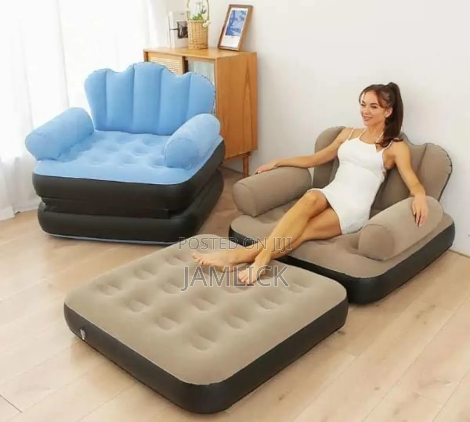 Inflatable Lounge Chair/Sofa or Bed 2in1 - Dv
