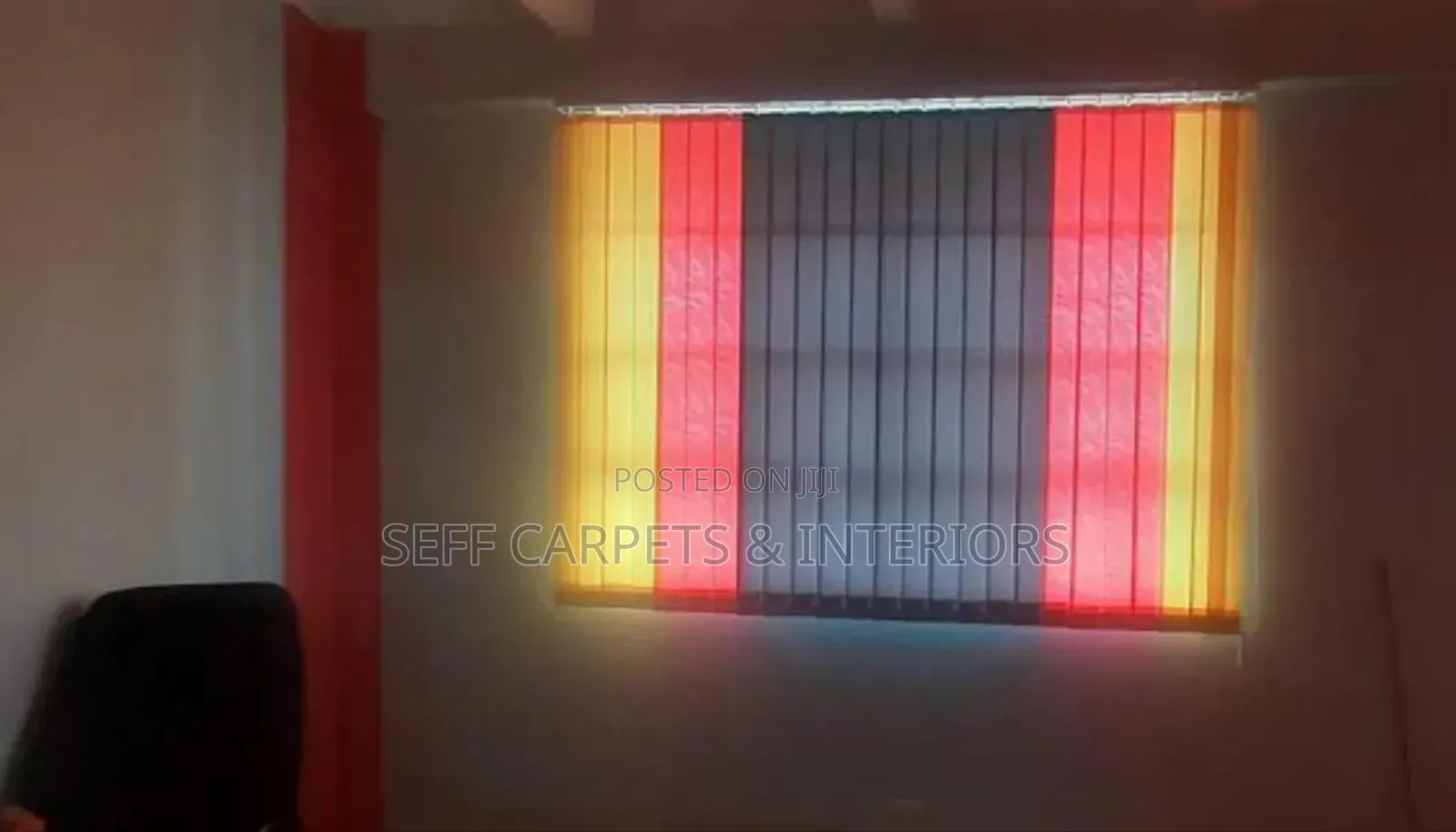 Ugandan Colors Vertical Blinds