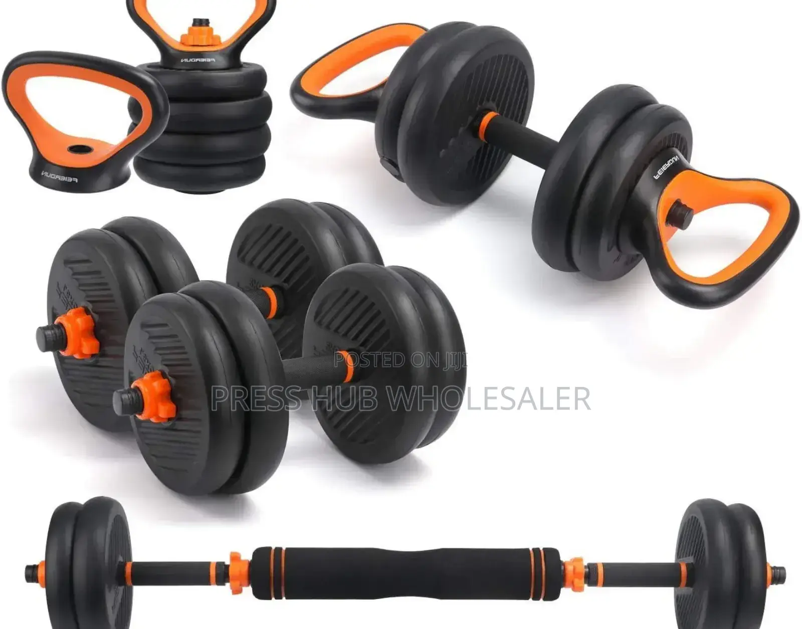 6-in-1 Adjustable Dumbbell and Barbell Set