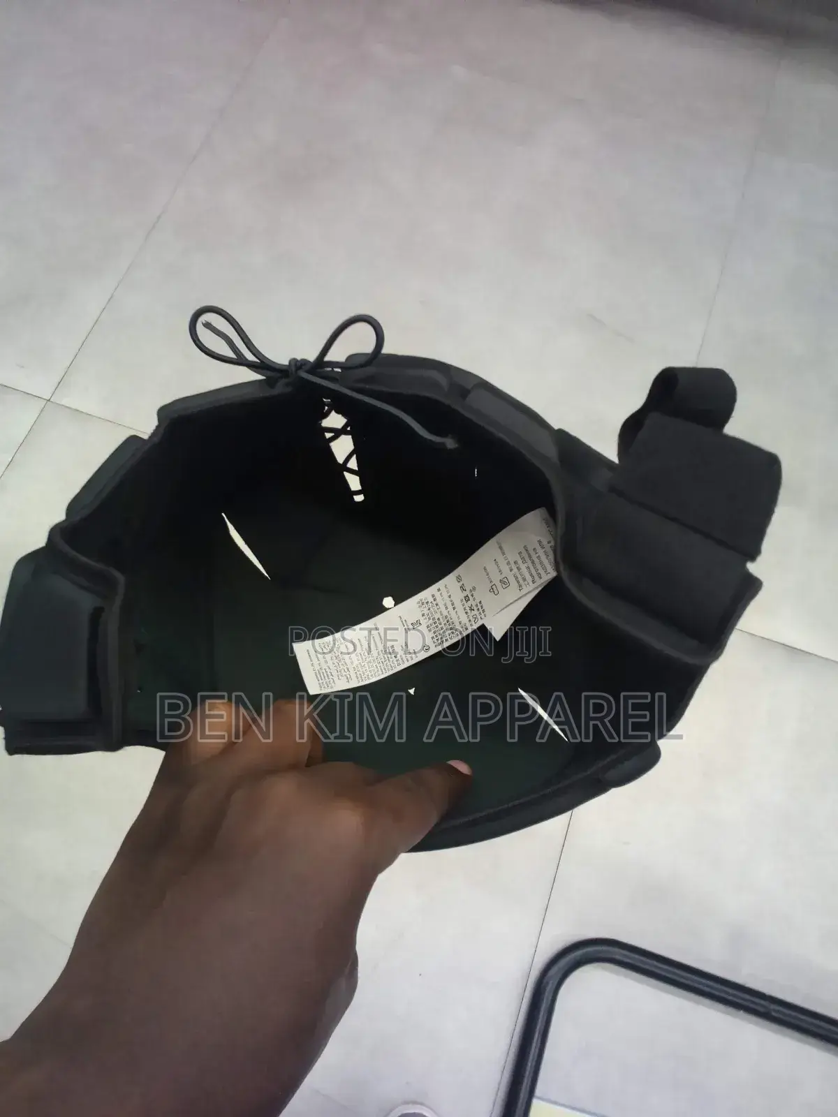 Rugby Head Guard Cap Canterbury Black and White Adjustable Fit