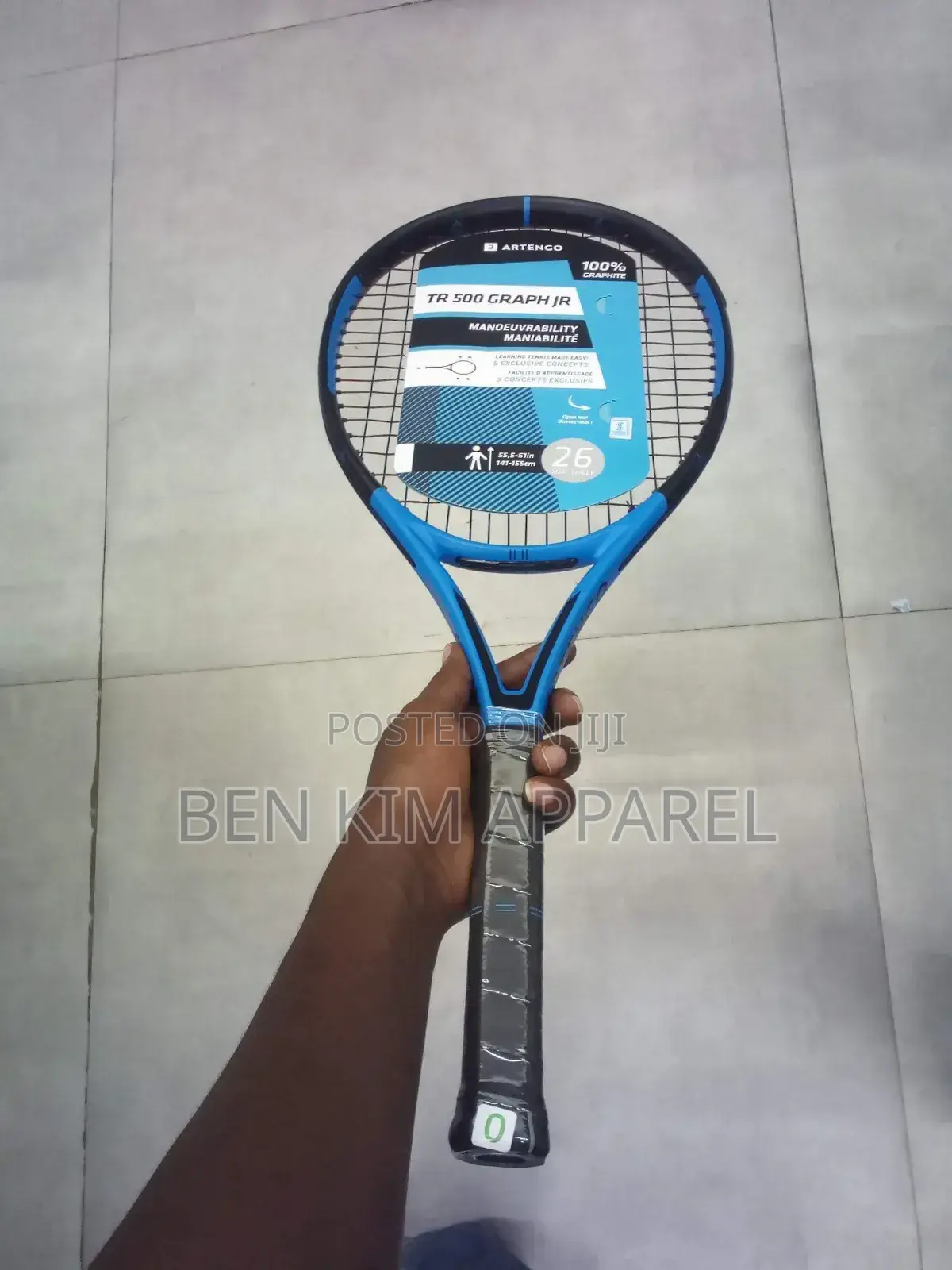 Junior Mid Level and Advancing Tennis Racket 26" Graphite Frame 245gms