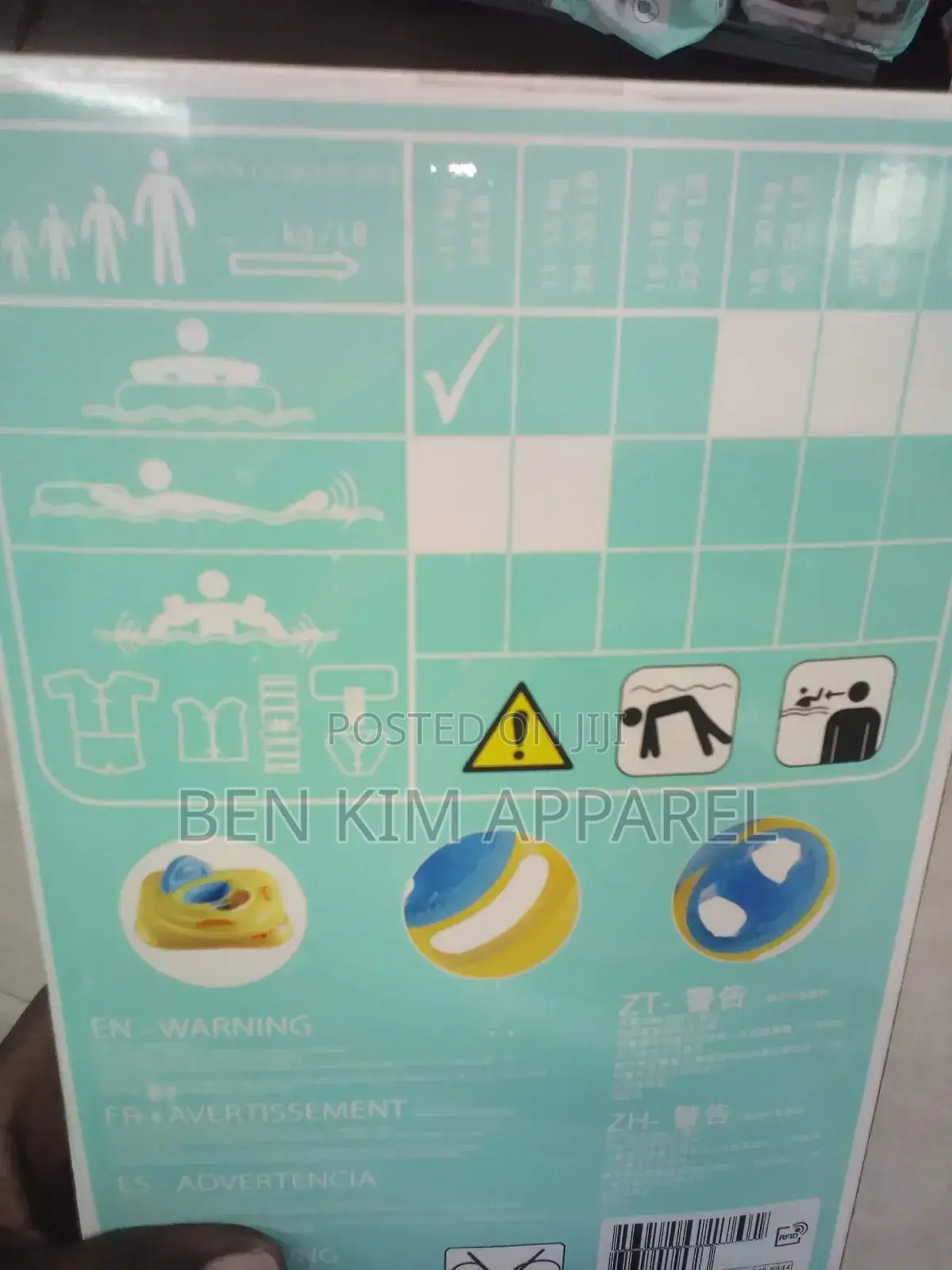 Infants and Baby Swim Inflatable Seat 7-11 KGS Adjustable Swim Depth