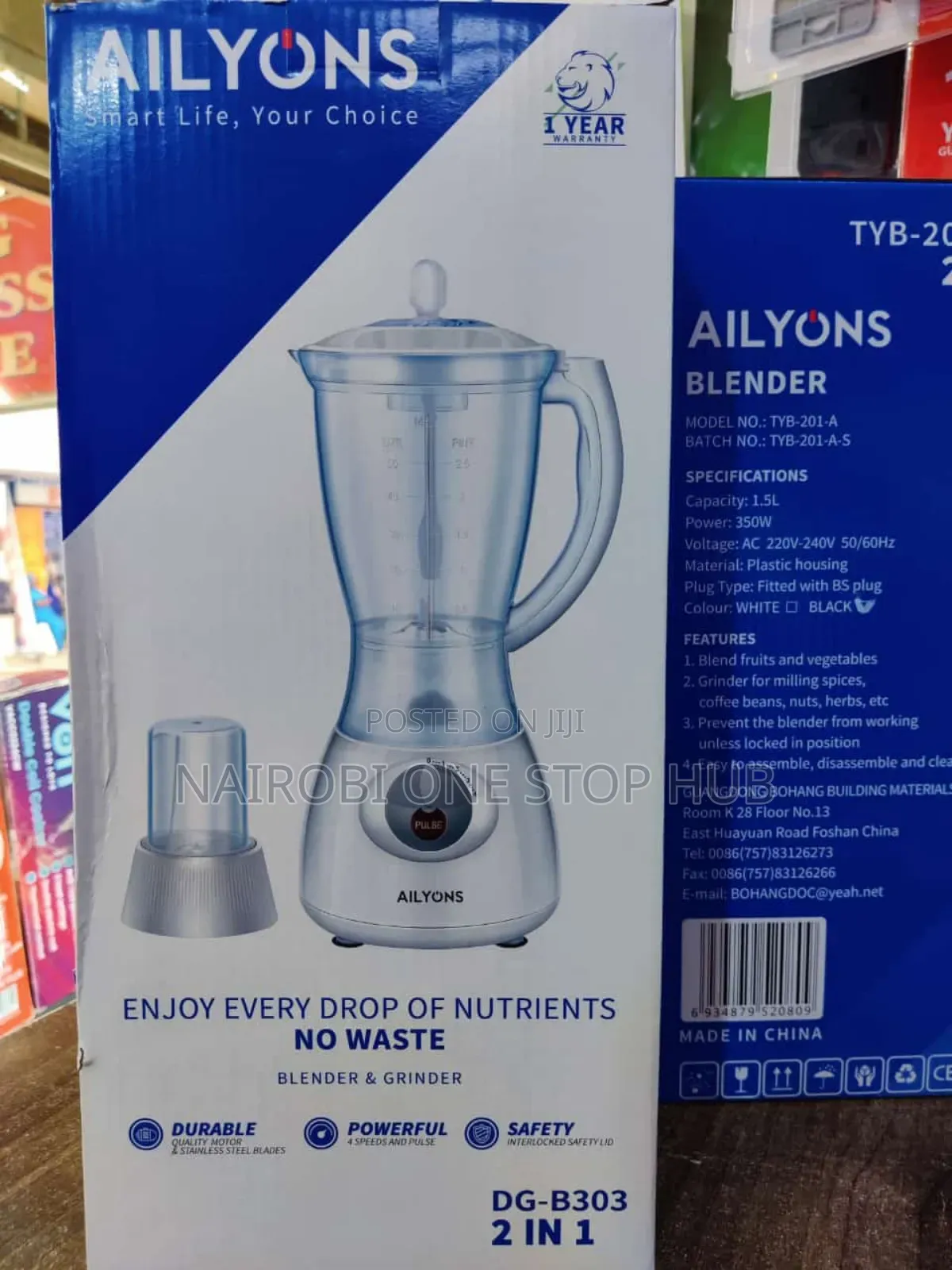 Ailyons Blender 2 in 1