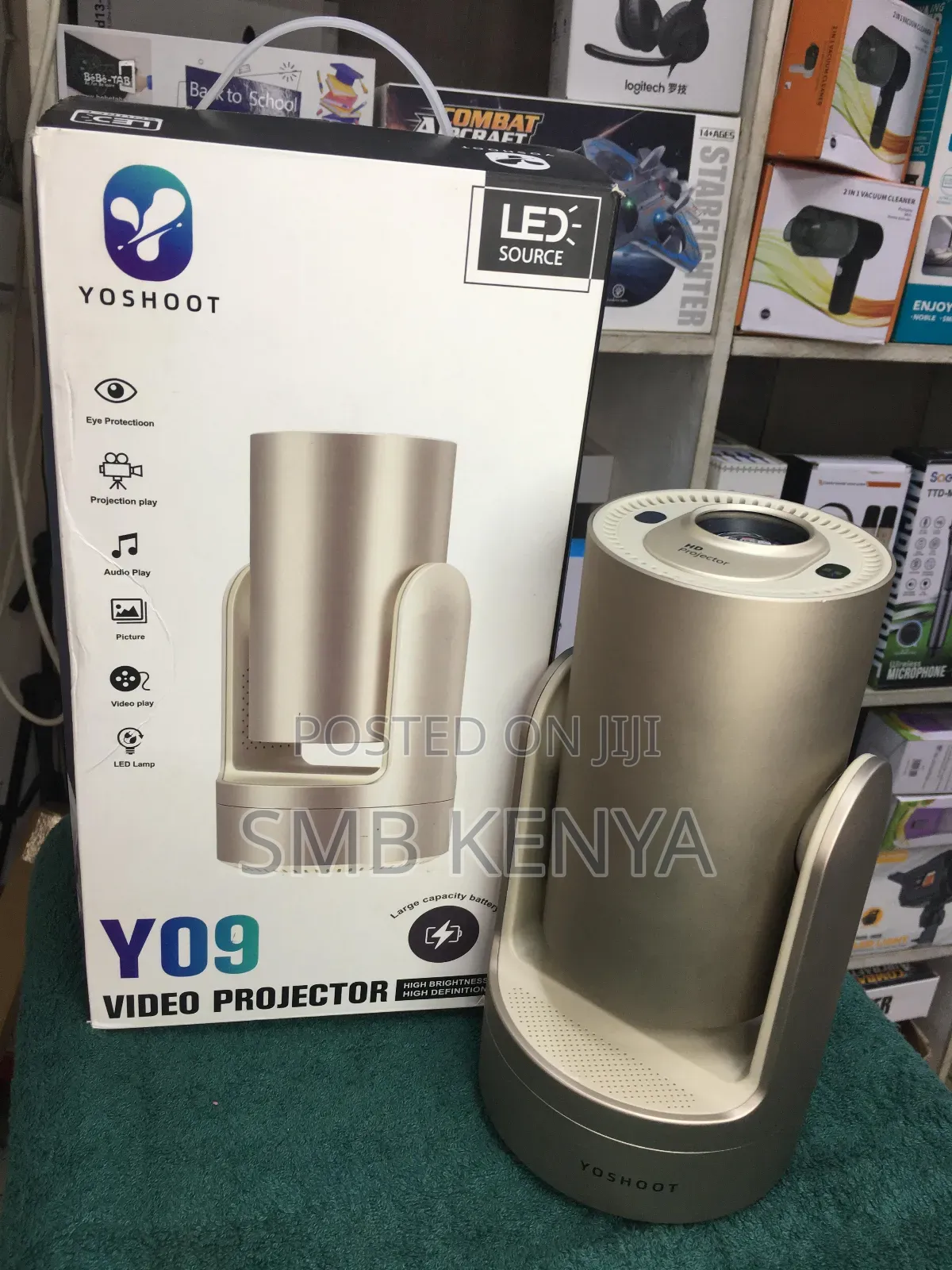 Rechargeable Y09 Video Smart Projector Screen Size of 32"To 200"