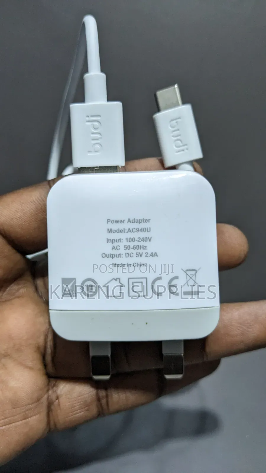 Budi 12w Type C Home Charger