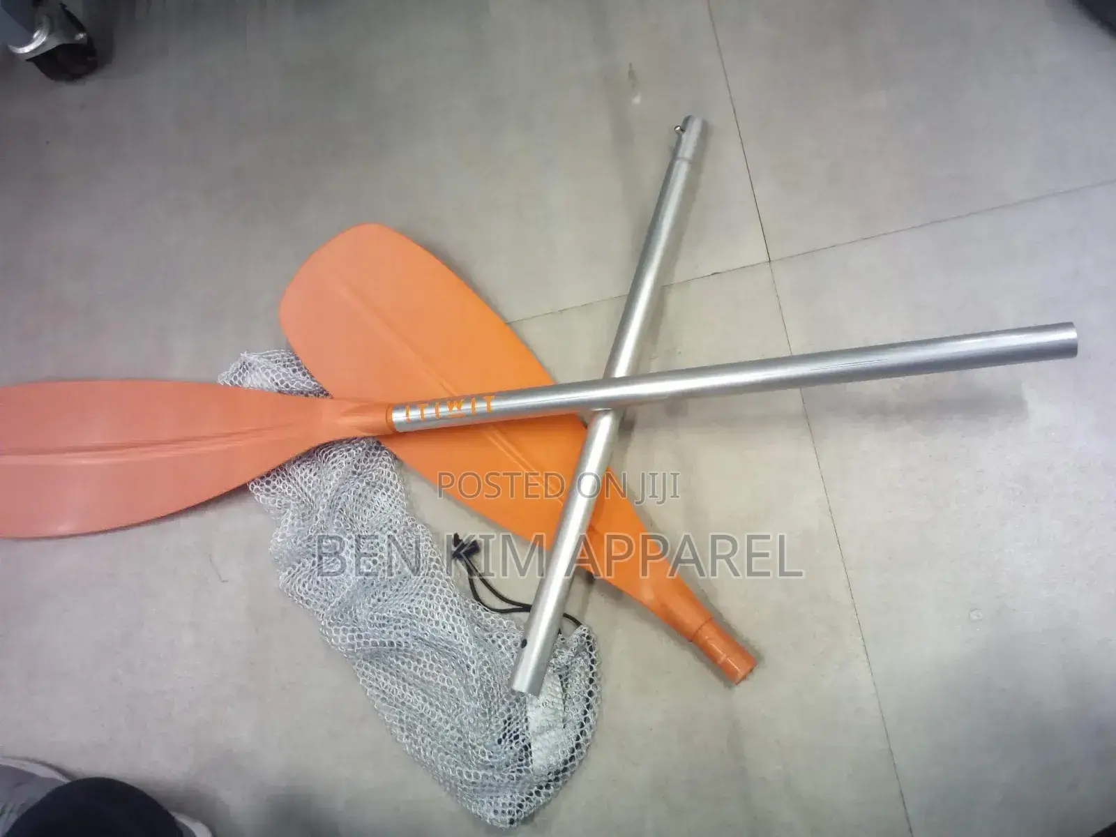 Double Sided 2 Part Kayak Paddle Orange 210cms - 230cms With Bag.