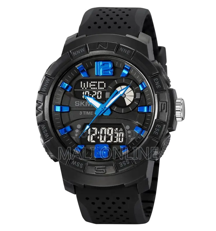 Skmei 2163 Sports Watch Dual Time Solar Powered Led Backlight
