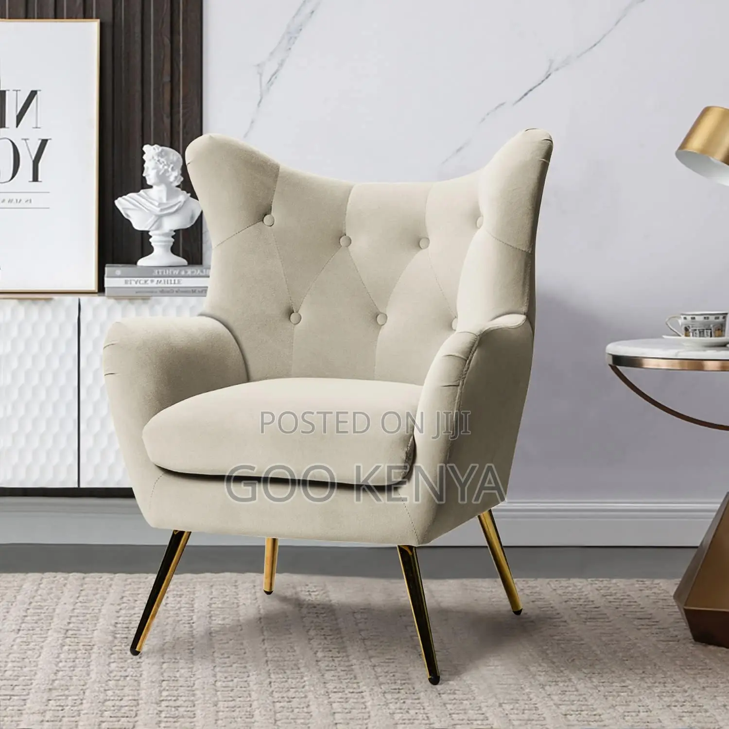Home Chair; Fabric Accent Chair Perfect For Lounging And Relaxation