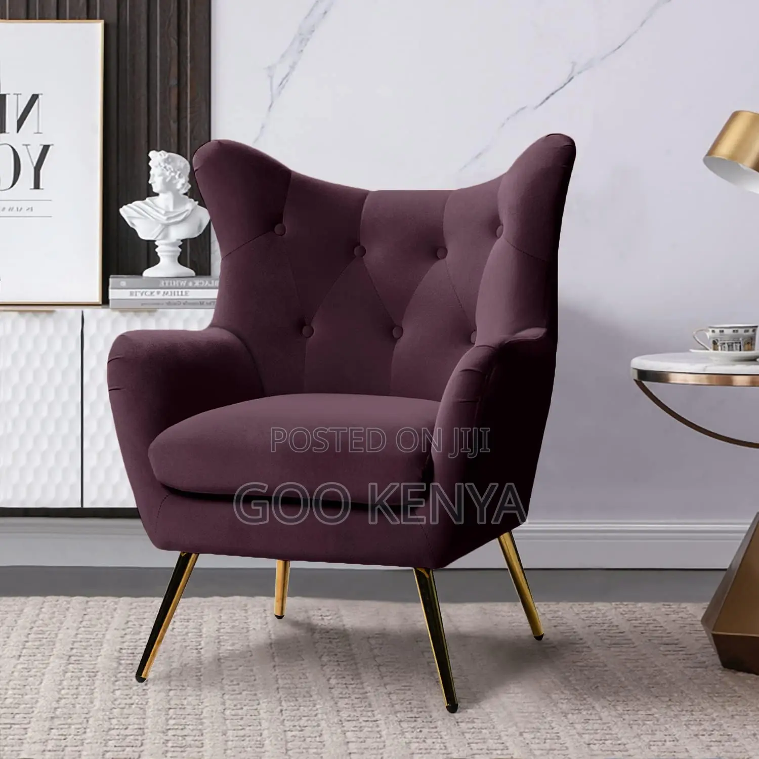Home Chair; Fabric Accent Chair Perfect For Lounging And Relaxation