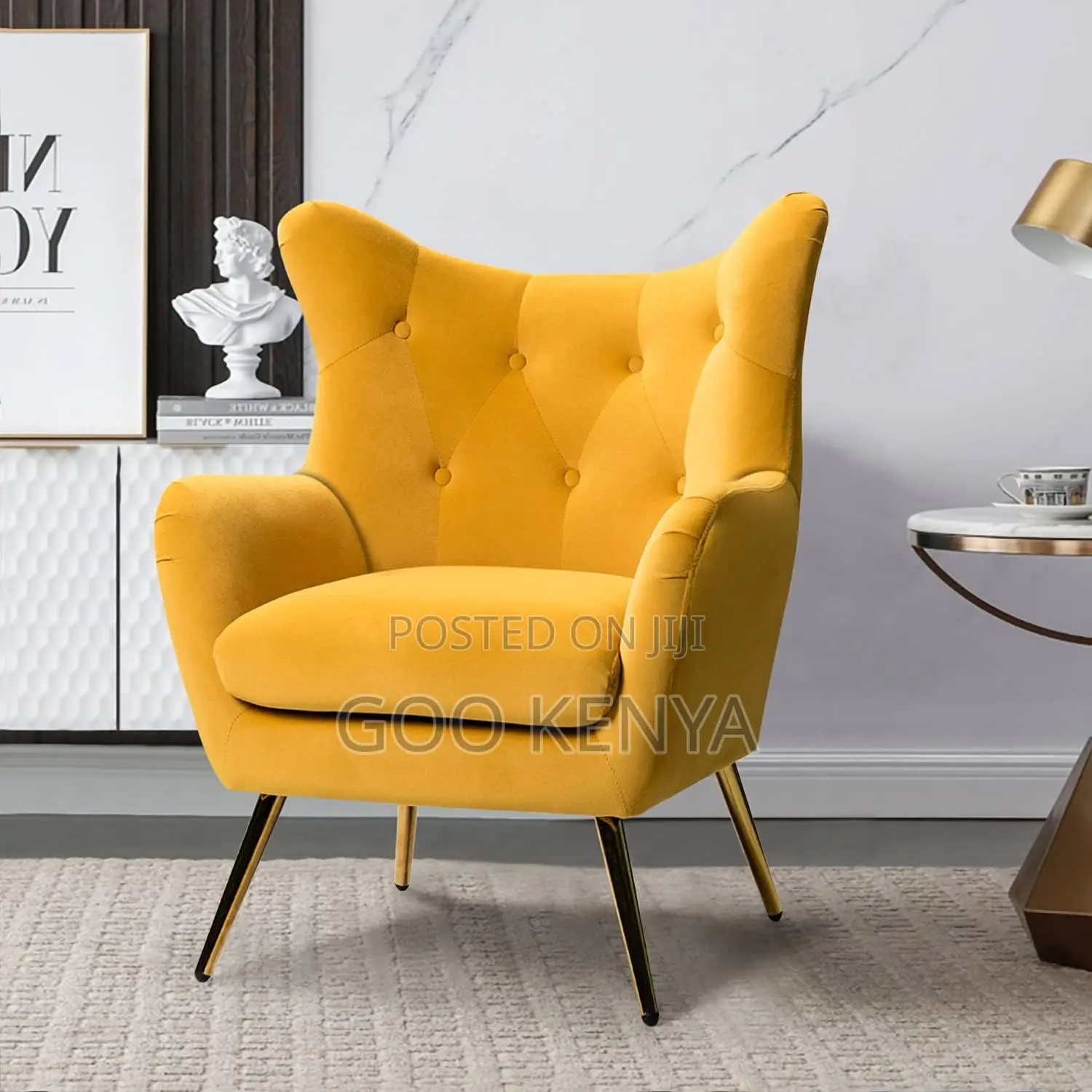 Home Chair; Fabric Accent Chair Perfect For Lounging And Relaxation