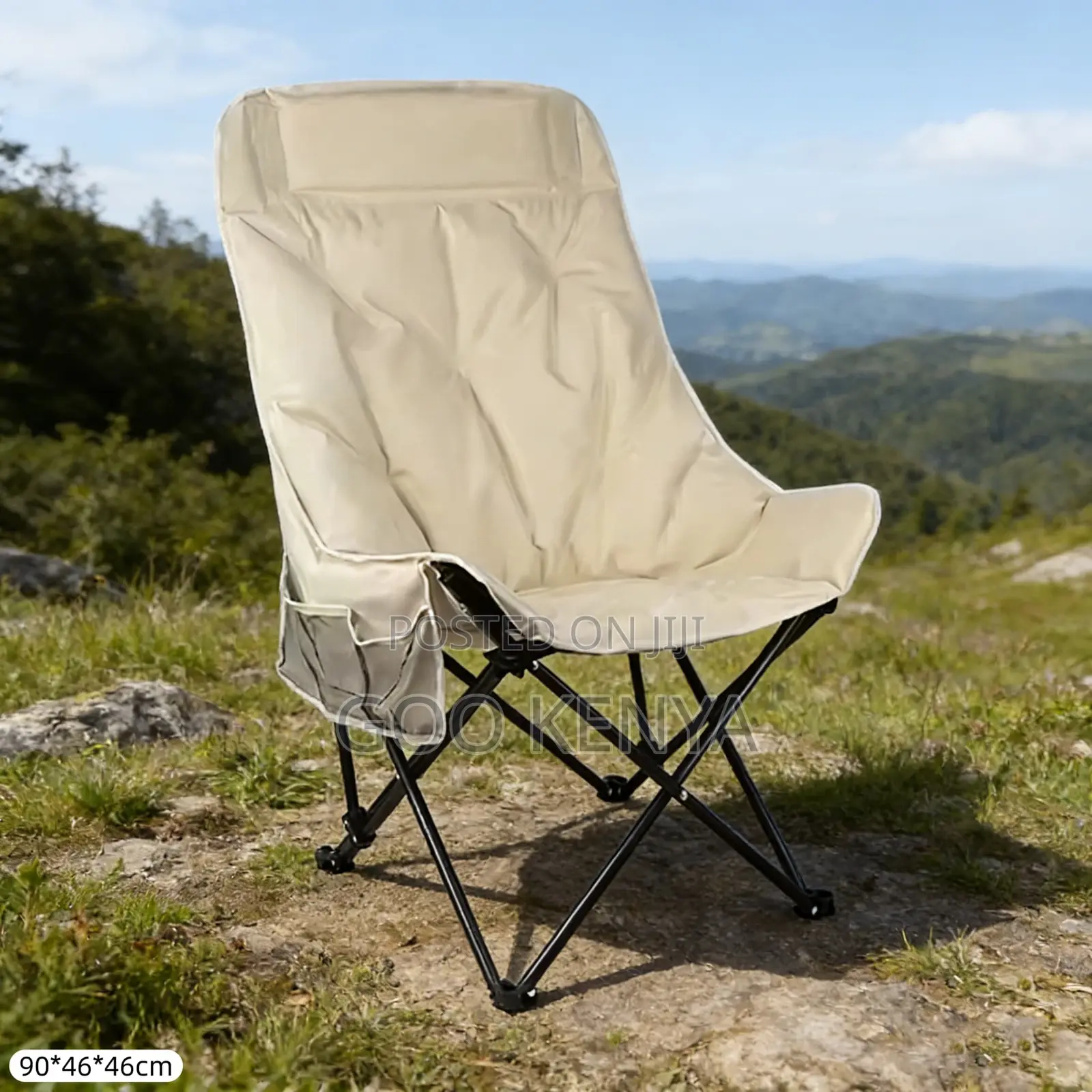 Home Chair; Modern Foldable Outdoor Fabric Chair For Patio