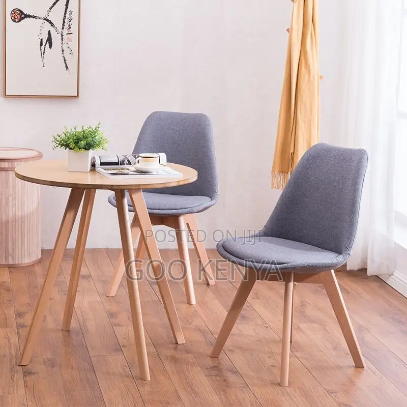 Home Chair; Plastic Dining Chair With Ergonomic Leather Padded Seating