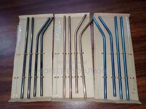 Reusable Stainless Steel Straw Set